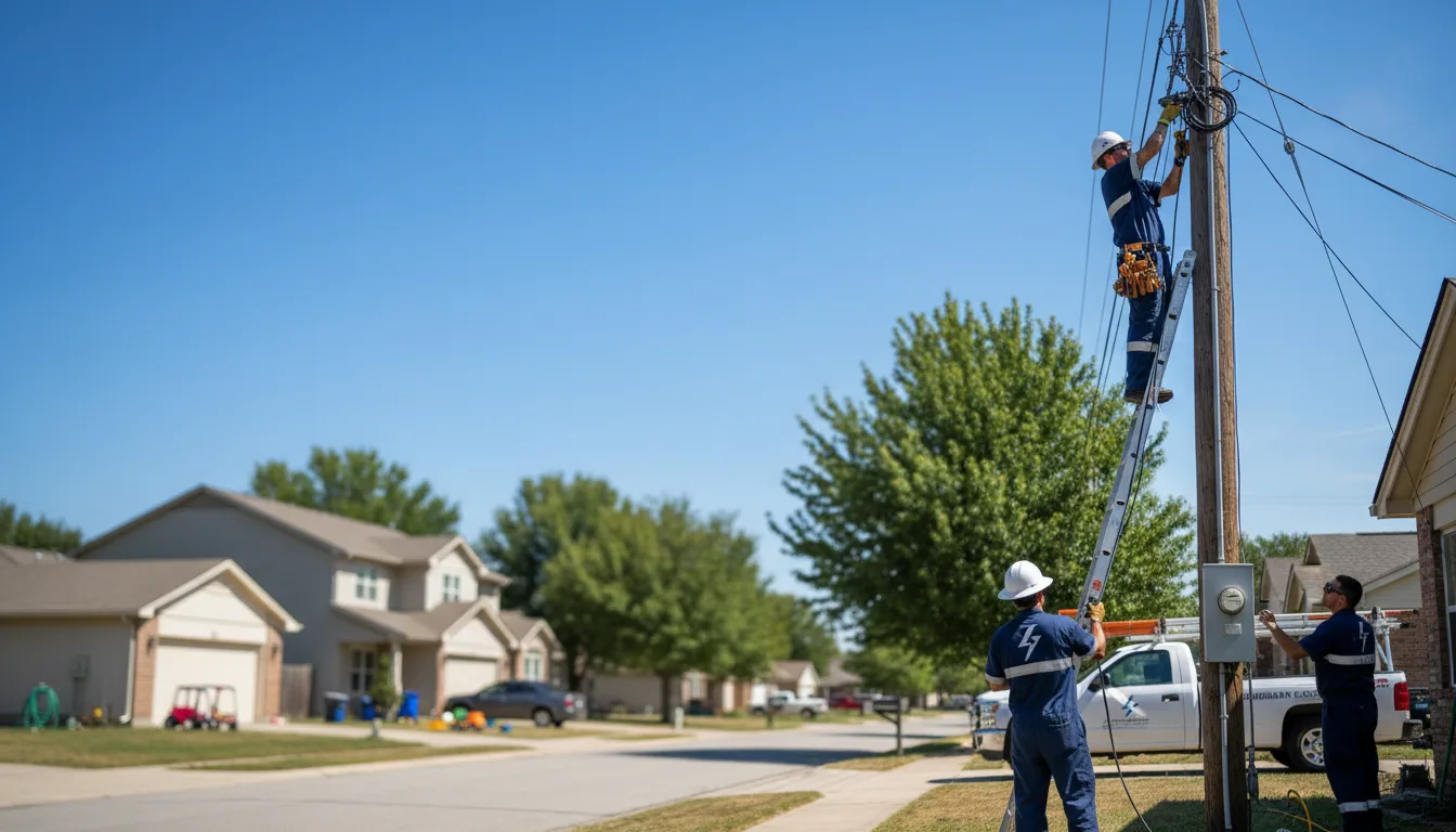 Residential electrician providing installation services in Brownsboro, AL
